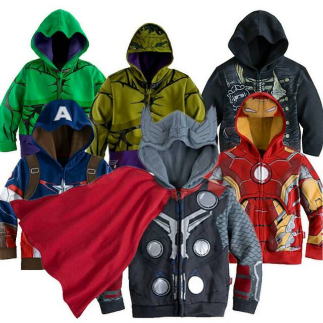 Jaket anak Super Hero