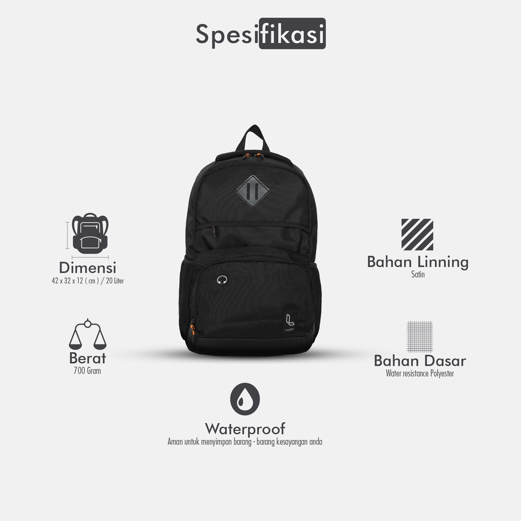 Tas ransel Backpack Lazzardi - Splendido | Tas laptop