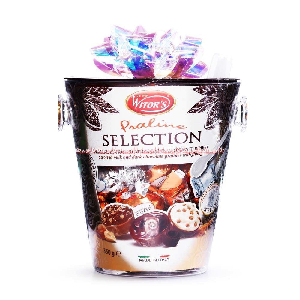 Witor's Selection Praline Creamy 300gr Chocolate Witors Kemasan Bucket Toples Coklat Isi Krim Kemasan Buket Ekslusive Dengan Pita Witor Krim Wintor's