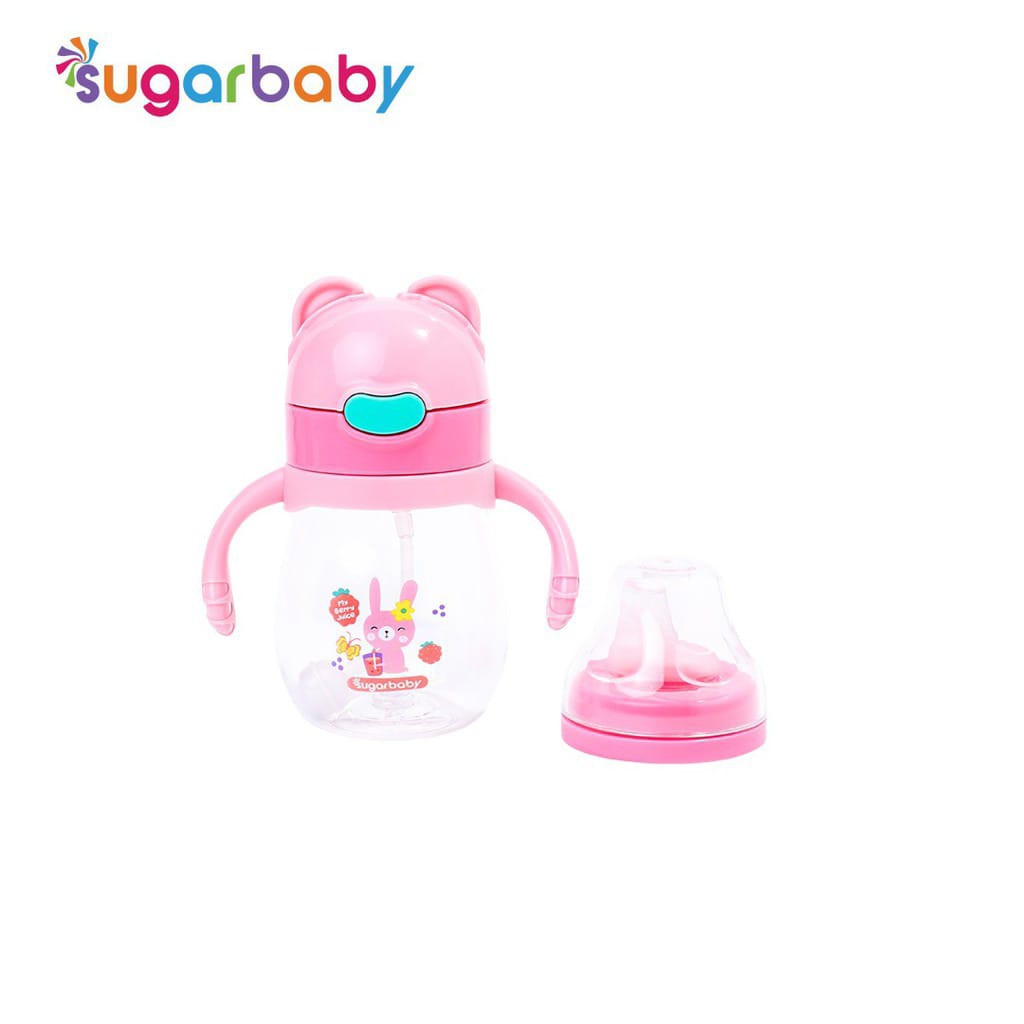 Sugar Baby TRITAN Sippy Cup 2in1 320ml ,6month+ Sippy cup spout nipple botol minum sugarbaby botol