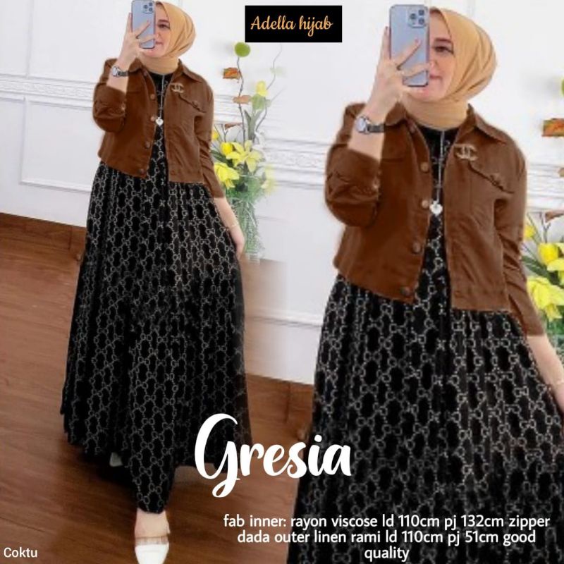 GRESIA GAMIS WANITA TERBARU BY ADELLA