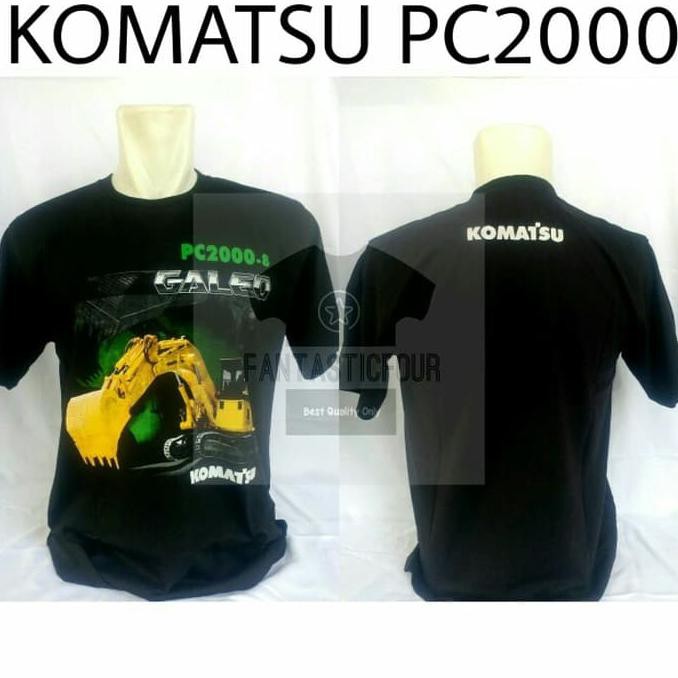 Kaos Komatsu PC-2000 Hitam - Hitam, M