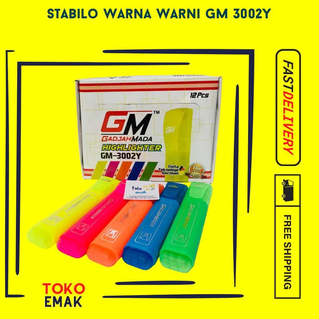 

Stabilo Warna Warni GM 3002Y