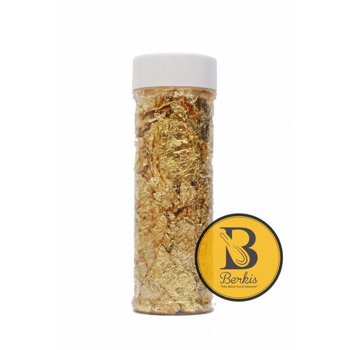 

yang dicari] Gold Leaf Crumbs 2 Gr Emas Edible Hiasan Topping Kue Gold Foil