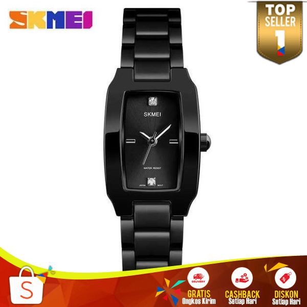 SKMEI Jam Tangan Analog Wanita JT 130 Jam Cewek Cantik Strap Stainless Steel Jamtangan Waterproof