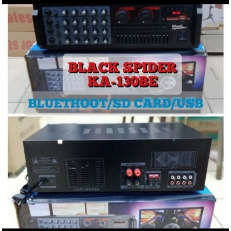 Power Ampli black spider KA130BE usb,bluetooth