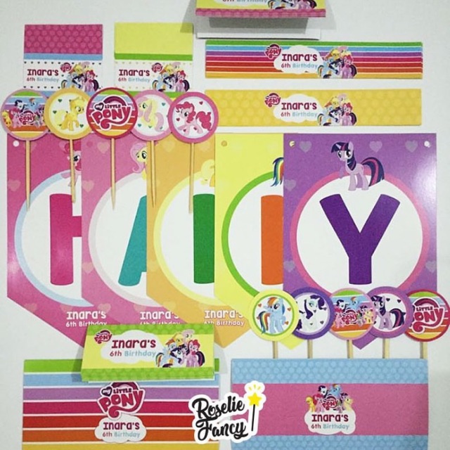 

Paket A Printable Pesta, Printable Tema My Little Pony