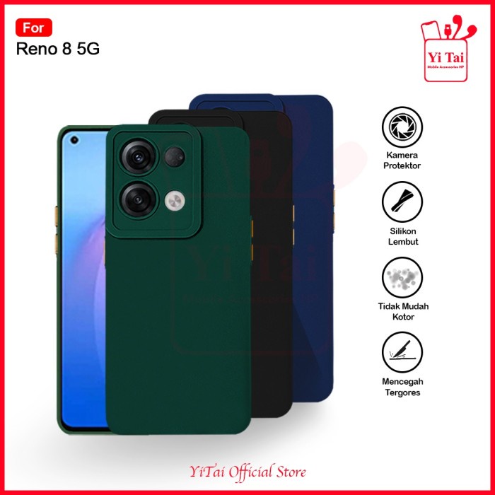 YI TAI - Premium Pro Camera Softcase Oppo Reno 8 5G Reno 8 Pro 5G