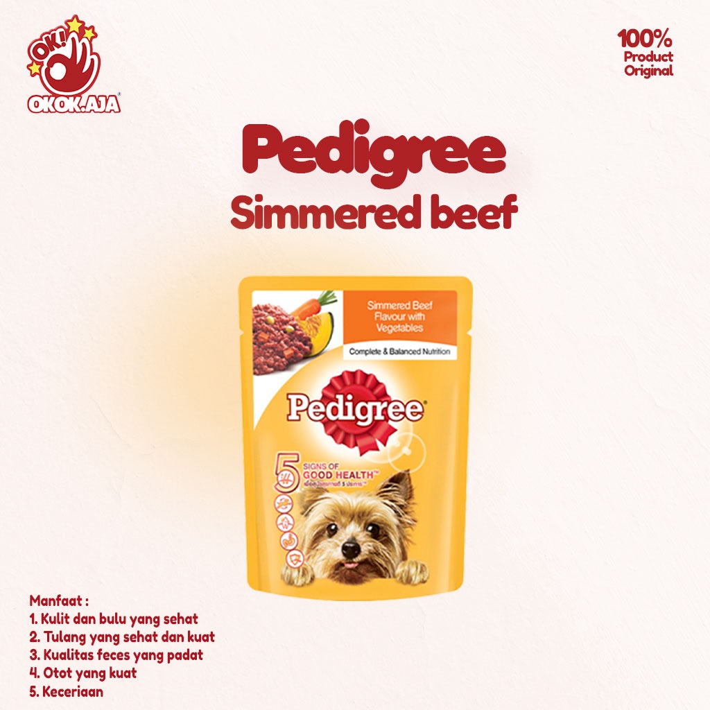 Makanan Anjing basah murah Pedigree pouch 80gr - Pedigree sachet murah