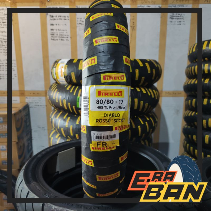 BAN PIRELLI DIABLO ROSSO SPORT 80 80 RING 17 TUBELESS MX KING SATRIA SONIC