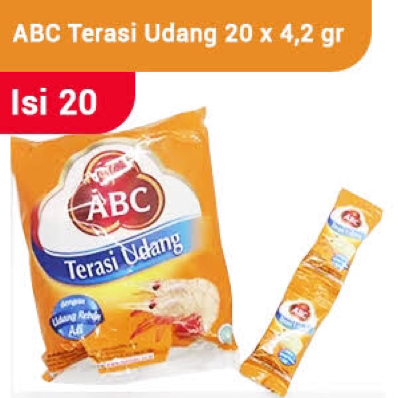 

abc terasi udang 4.2gr 20pcs sachet pack