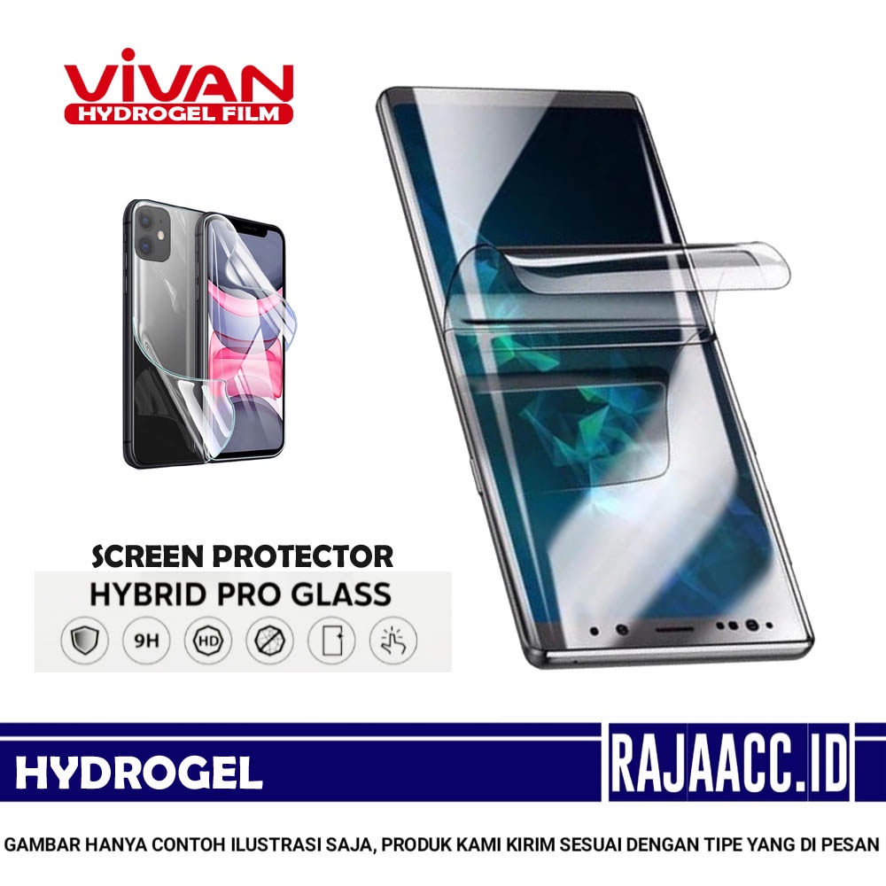 Vivan Hydrogel Clear Samsung Galaxy A Series / Samsung A01 A01 Core A02 A02s A03 A03 Core A03s A10 A10e A10s / Samsung A01 Samsung A01 Core Samsung A02 Samsung A02s Samsung A03 Samsung A03 Core Samsung A03s Samsung A10 Samsung A10e Samsung A10s