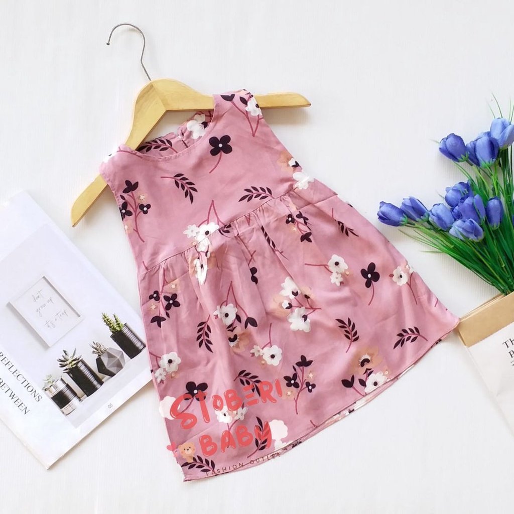 stoberi baby - BBB DRESS SELLENAA dress anak perempuan bayi motif bunga lucu PART1