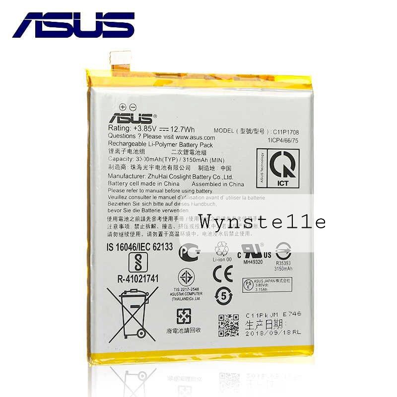 C11P1708 - Baterai Batre ASUS ZENFONE 5 2018 ZE620KL ZF620KL X00QD ORIGINAL Model C11P1708