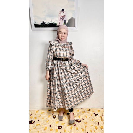 MIDI BLUEBERY/MIDI DRES/MIDI KOTAK/MIDI BLOUSE/MIDI TERBARU/BAJU KEKINIAN