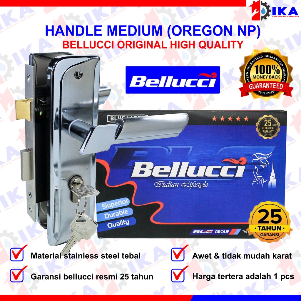 Kunci Pintu Tanggung Bellucci Asli Handle Sedang Bellucci Kunci Bellucci Stainless N Series
