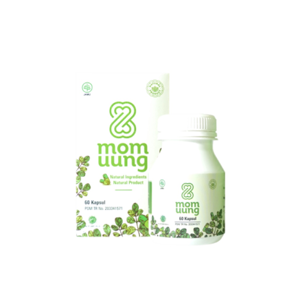 BPOM HERBAL Asi Booster MOM UUNG Pelancar Asi / 60 &amp; Kapsul kelor 30