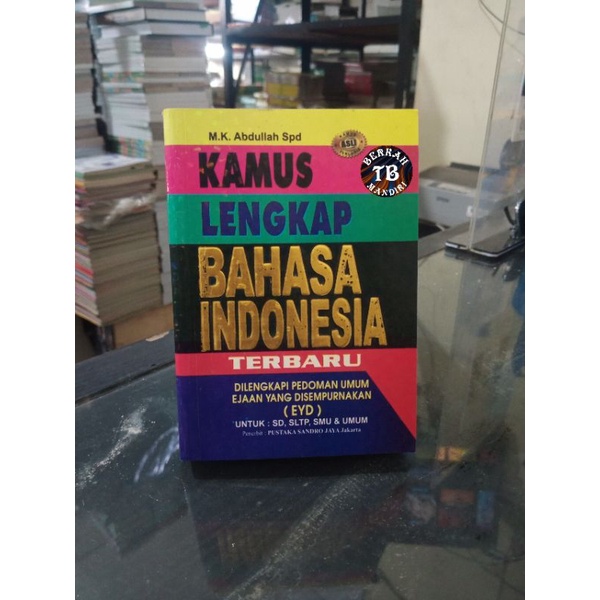 Buku Kamus Lengkap Bahasa Indonesia Terbaru Polos (10×15cm)