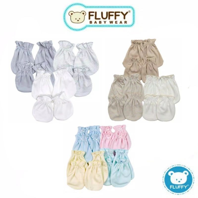 Fluffy Sarung Tangan Dan Kaki Bayi (1pcs)