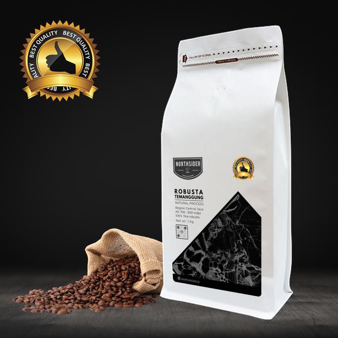 

Biji Kopi Robusta Fine Temanggung Natural -1Kg Northsider Coffee - Biji Kopi Best Seller