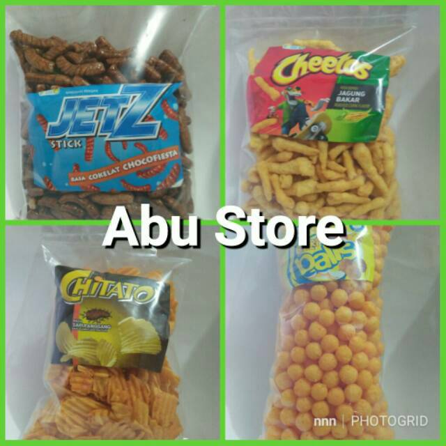 

Snack Indofood Kiloan 250gr (Jetz, Chitato Lite, Chiki Twist, Piattos, Lays)