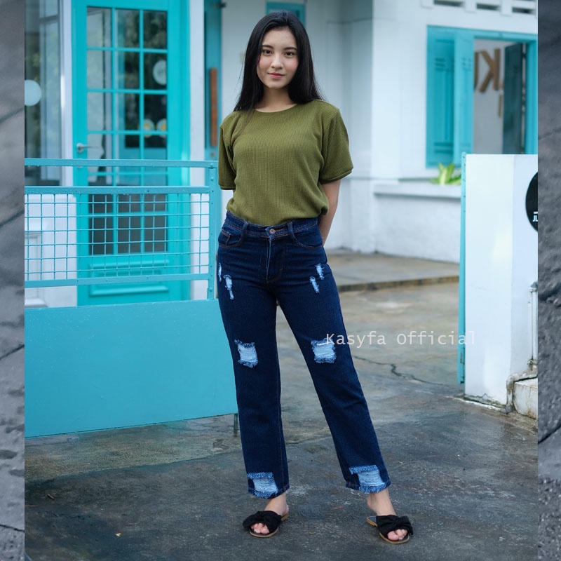 BOYFRIEND SOBEK JEANS PREMIUM // BOYFRIEND JEANS RIPPED DISTRO