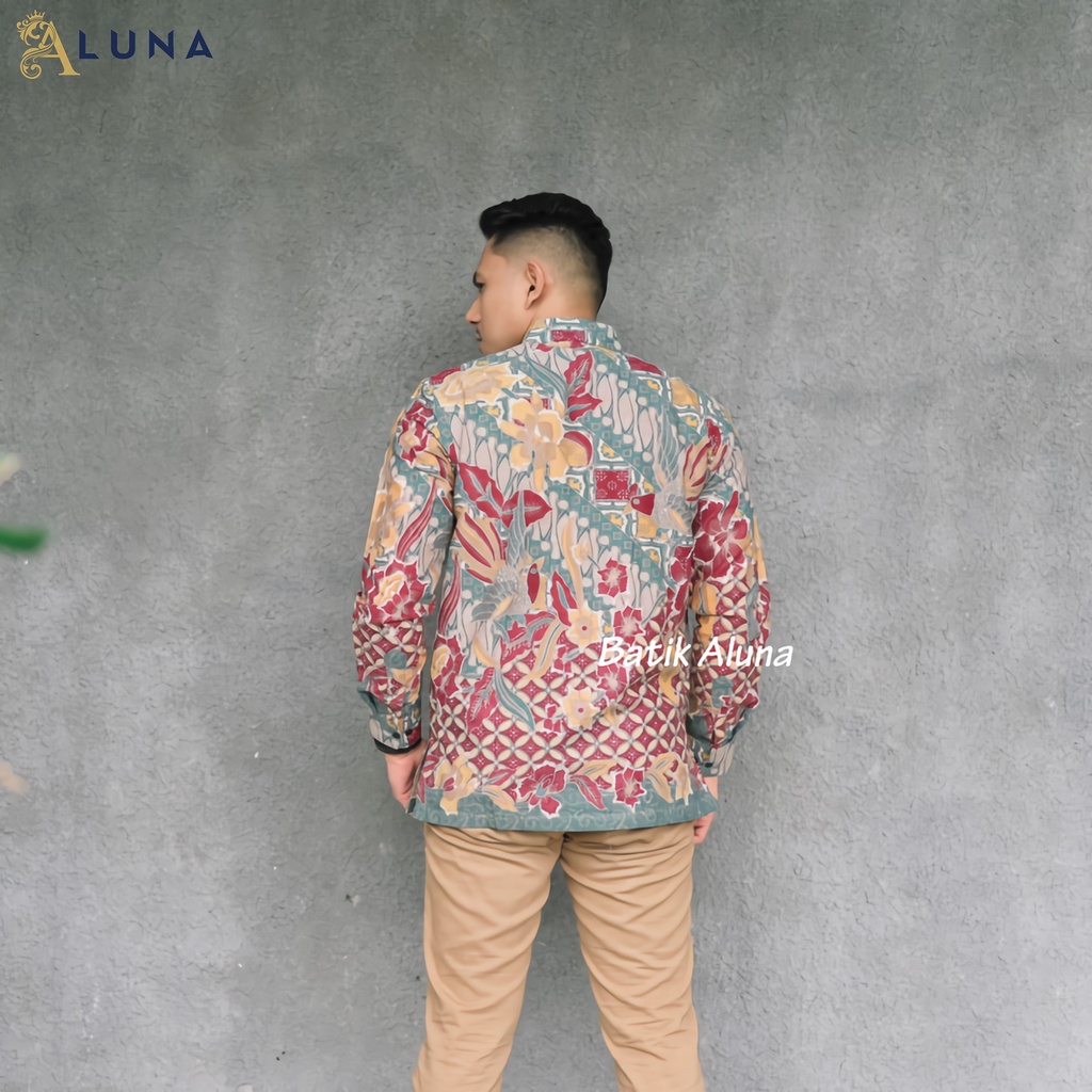 BATIK PREMIUM ALUNA REGULAR LENGAN PANJANG EXCLUSIVE KEMEJA BATIK PRIA PREMIUM SOLO MODERN PCW 120