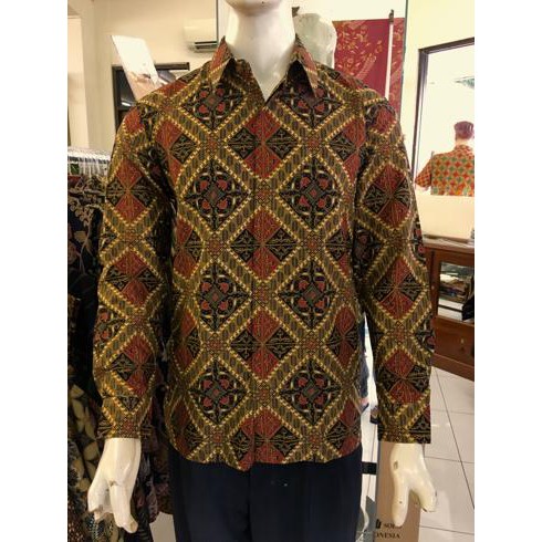 Batik Danar Hadi Lengan Panjang Original Cokelat [ADN-PA123]
