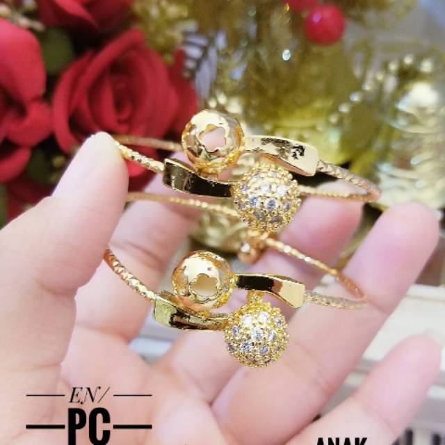 Xuping gelang anak lapis emas 24k 0614e