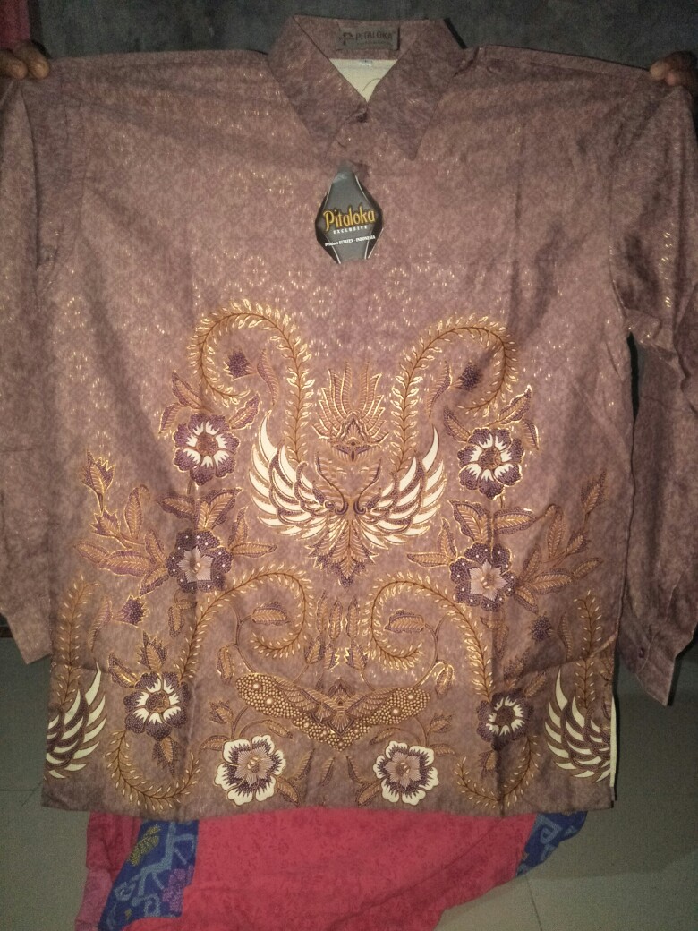 Kemeja Batik Sutra Prada Soft Color Berlapis Furing Istimewa Exclusive Original Batik Pekalongan