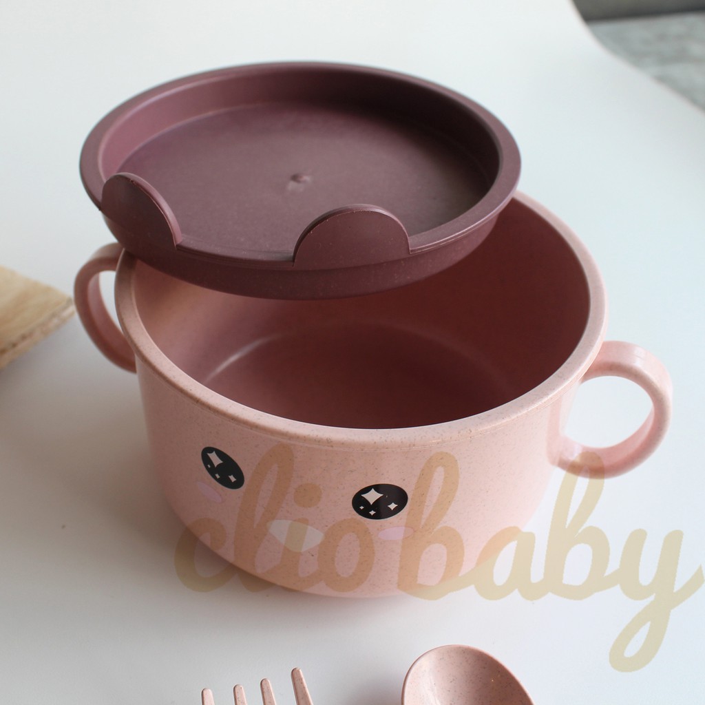 SET Tempat makan anak murah Perlengkapan makan anak lucu Tableware anak bahan aman gambar penguin