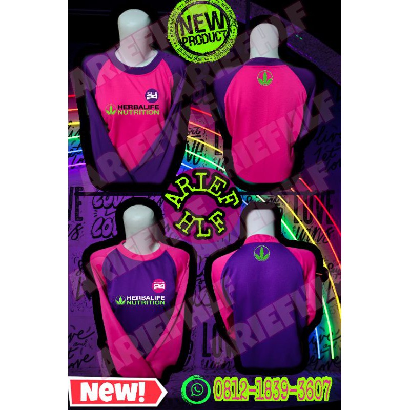 GRATIS ONGKIR  KAOS HERBALIFE PINK FANTA UNGU BAJU HERBALIFE LINK FANTA