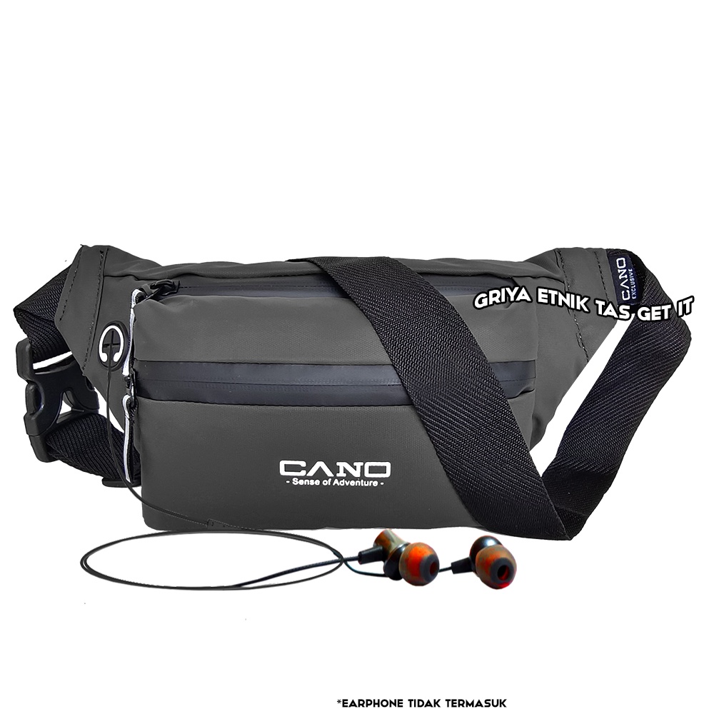 Tas Pinggang Pria Waterproof Waistbag Cowok Tas Selempang Laki Tas Soren Anti Air Cano