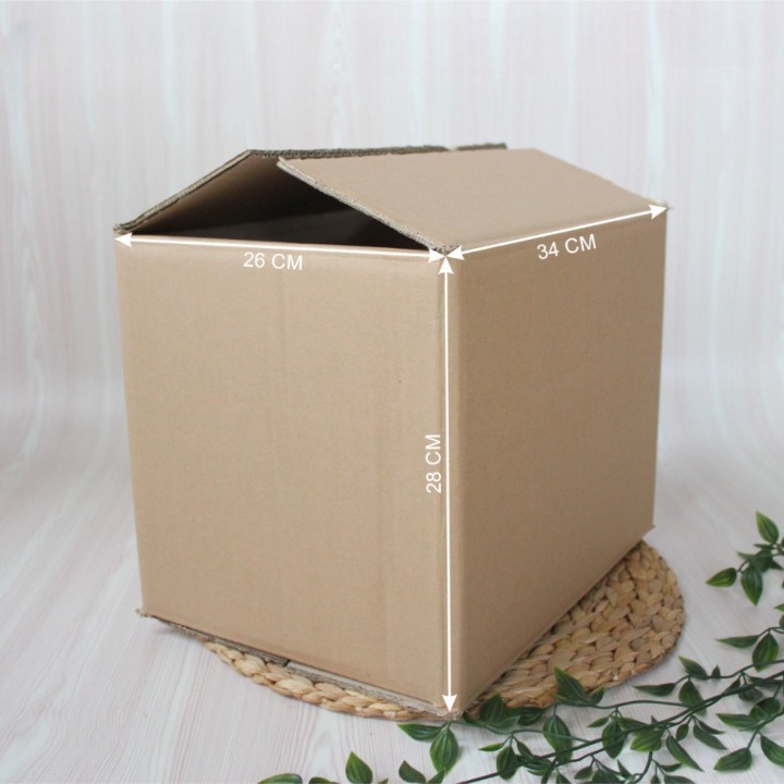 

5 pcs Dus Packing Cokelat Polos Kardus Penyimpanan Barang Kotak Packaging Parcel Box Kemasan Ukuran 41x32x31 cm