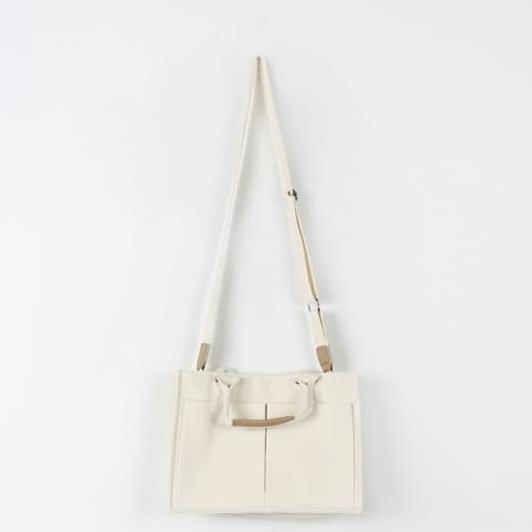 Tas Wanita Selempang Bahu Kain Kanvas Satchel Totel Sling Bag Korea