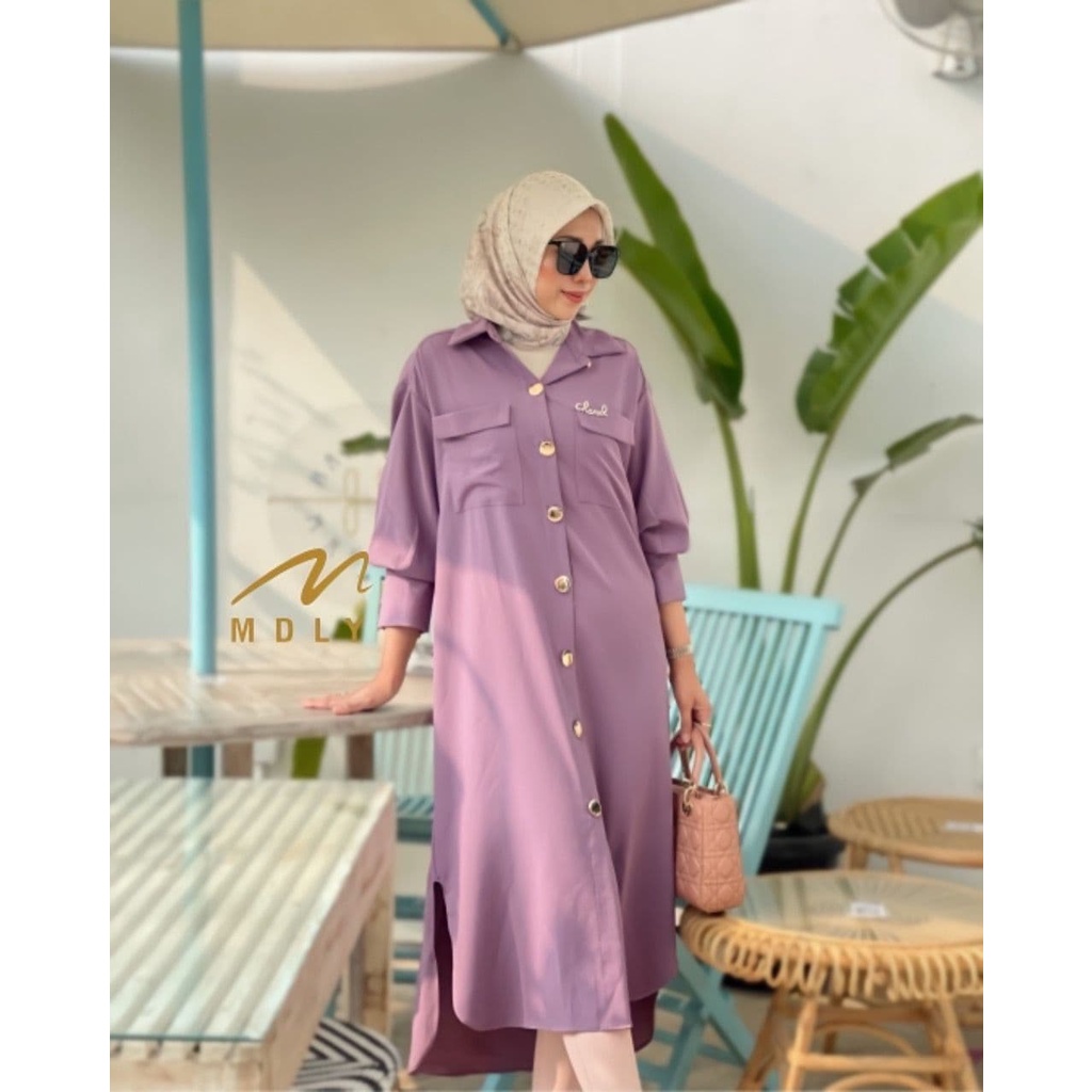 Fashion Muslim Terbaru Baju Gamis Midi Wanita Midi Dress Casual Mini Dress Mdly Gold Busui Frendly W
