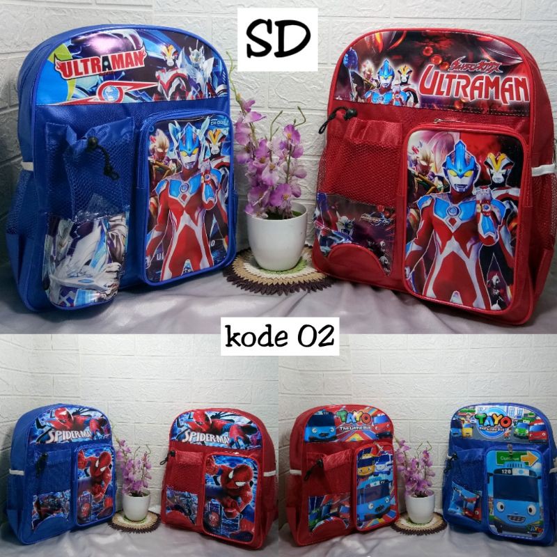 TAS RANSEL SEKOLAH SD ANAK LAKI LAKI KARAKTER