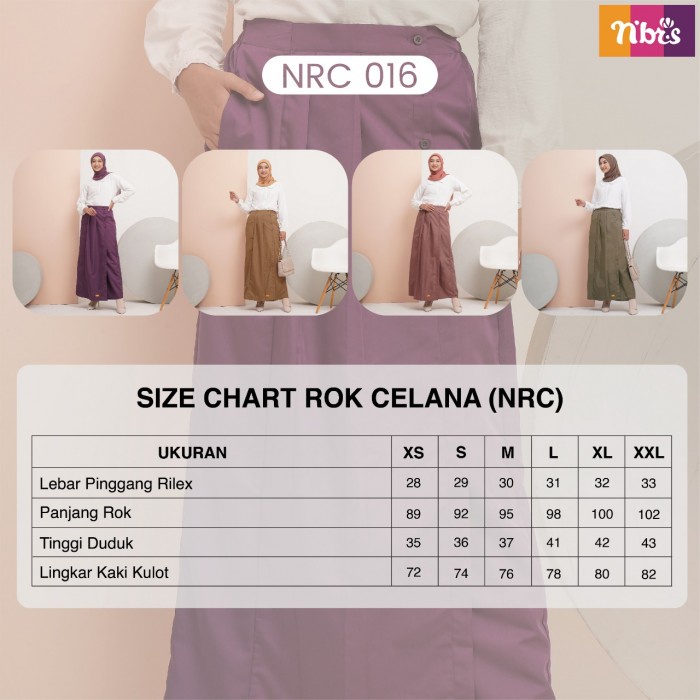 Rok Nibras NRC 016 / Fashion Rok Muslim Terbaru