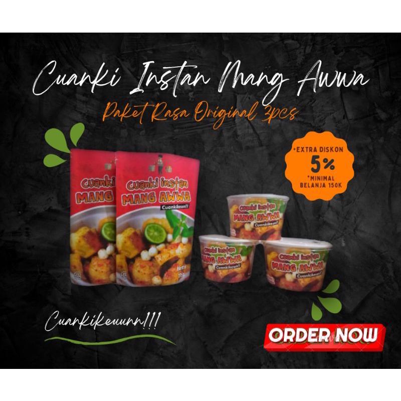 

PAKET CUANKI MANG AWWA ORIGINAL 3PCS