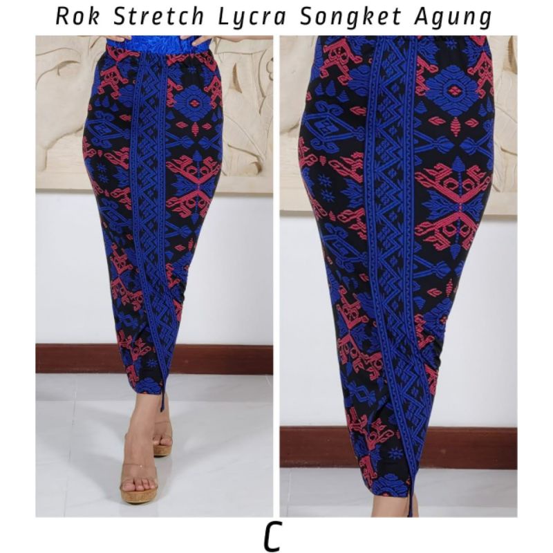 Rok Lycra Stretch Songket Agung