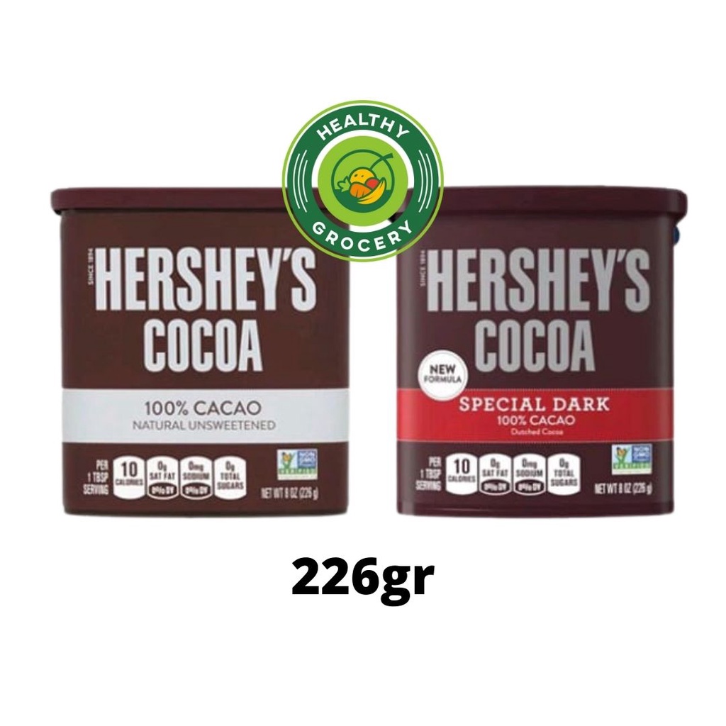 

Hershey's Cocoa 226gr / Cokelat Bubuk / Natural Unsweetened / Cocoa Special Dark / Hersheys