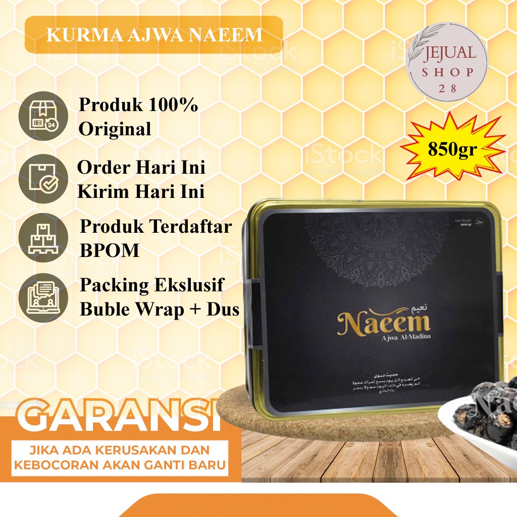 

Kurma Ajwal Al Madina 850gr || Kurma Ajwa Asli || Kurma Premium 100% Original