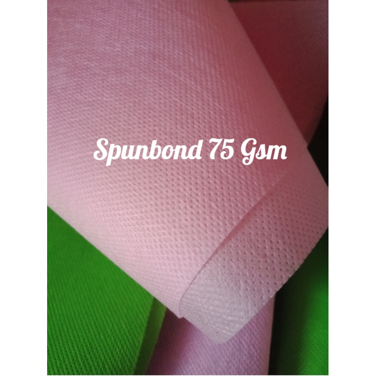 

Termurah! Kain Spunbond / Kain Furing Pink Baby 75 GSM per Meter