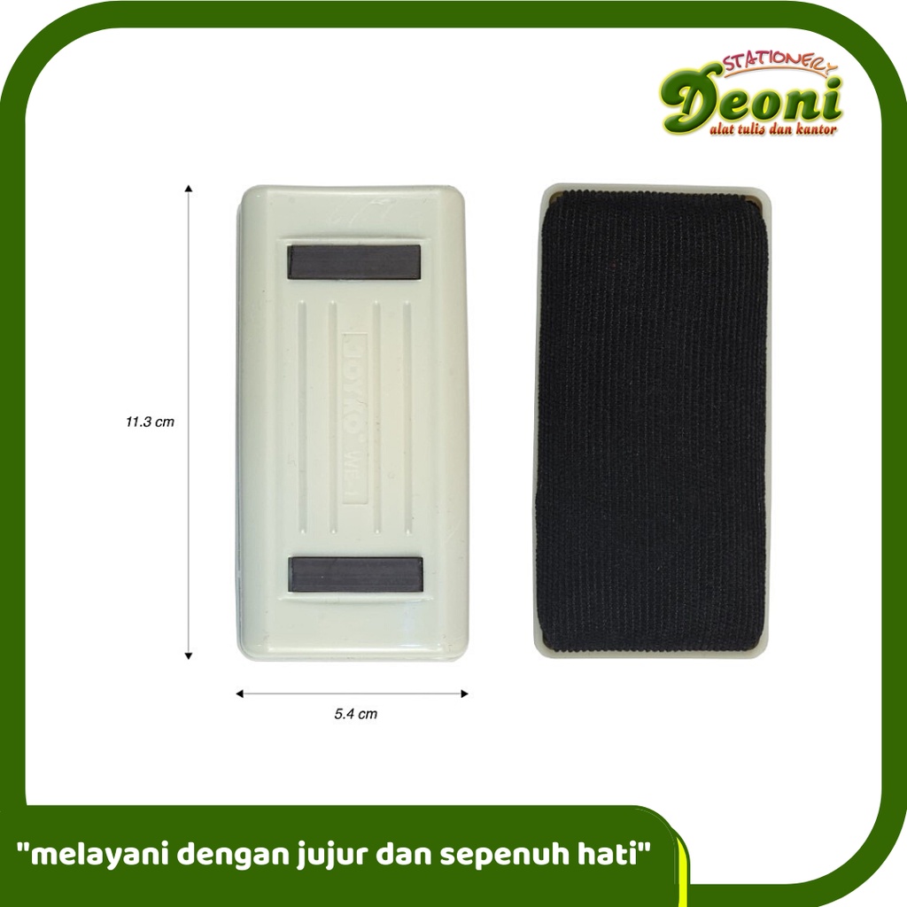 

JOYKO WE 1 MAGNET White Board Eraser Penghapus Papan Tulis Putih