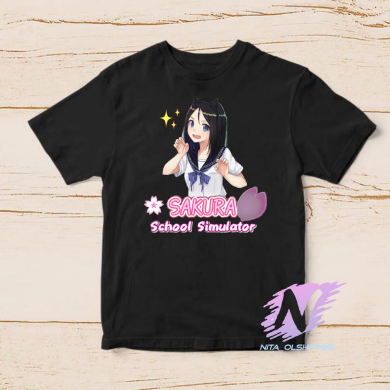 sakura school simulator kaos anak anime school