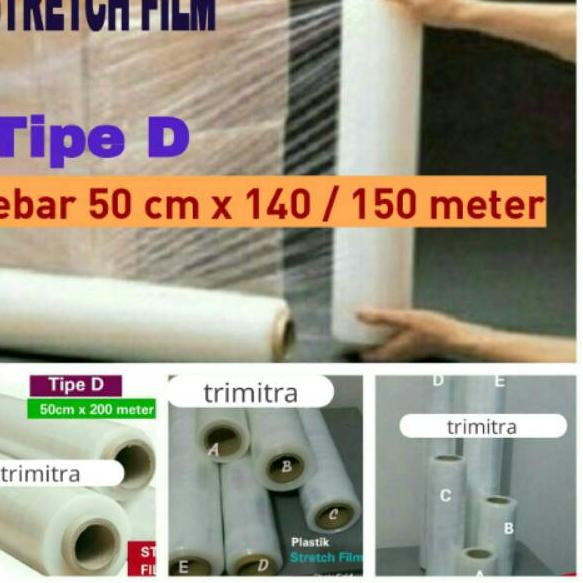 

Terbaik Plastik Stretch Film D / Strech Film Wrapping Segel Shrink 50cmx140-150m ✔