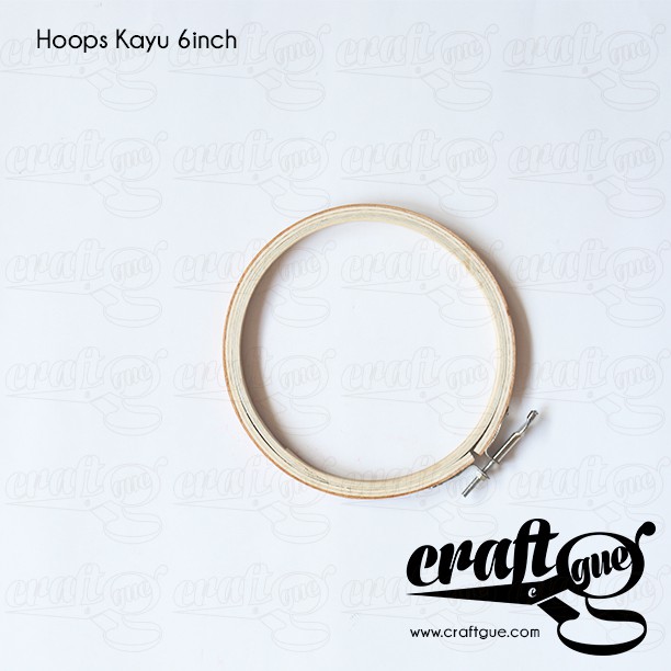 Pembidangan/Ring Sulam/Ram Sulam/Embroidery Hoops KAYU 6INCH