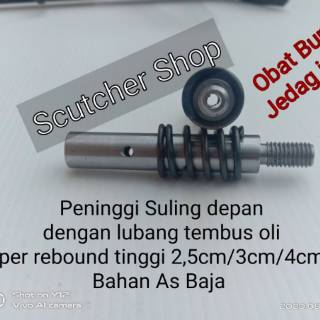 PAKET PENINGGI SHOCK DEPAN BELAKANG MOTOR MATIC BEAT STREET SCOOPY