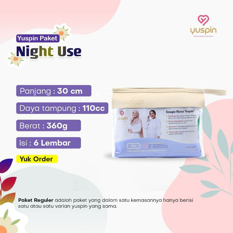 Pembalut kain sehat Yuspin Night Use