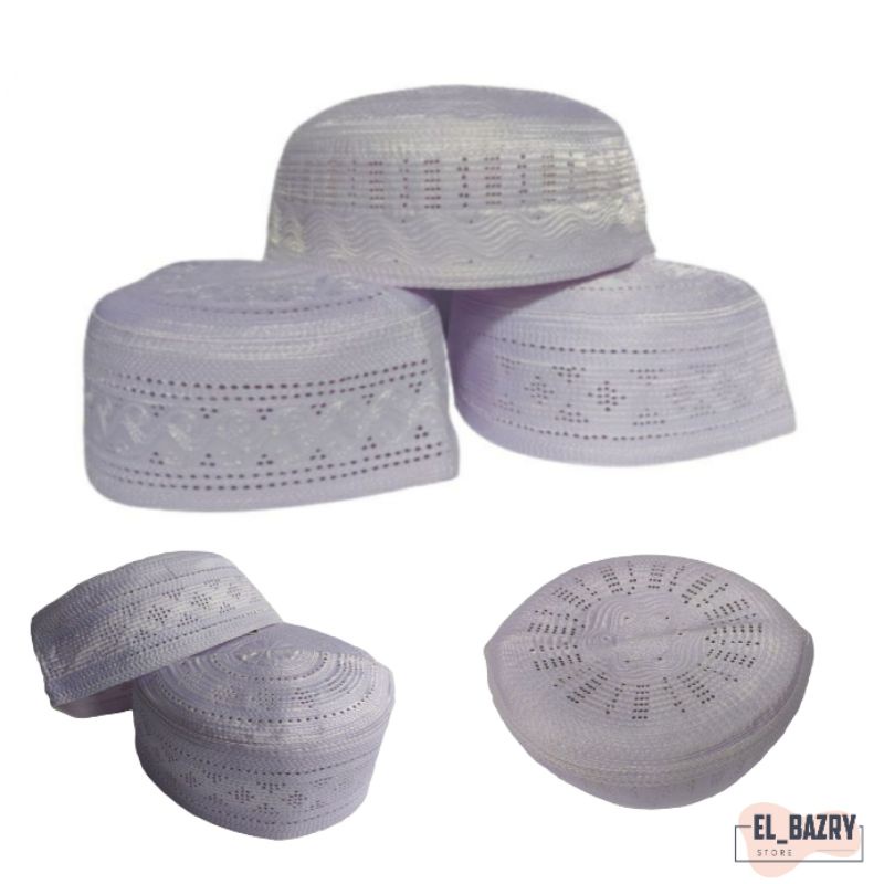 KOPIAH PECI HAJI BANGLADESH ALE BUNDAR BULAT KAIN